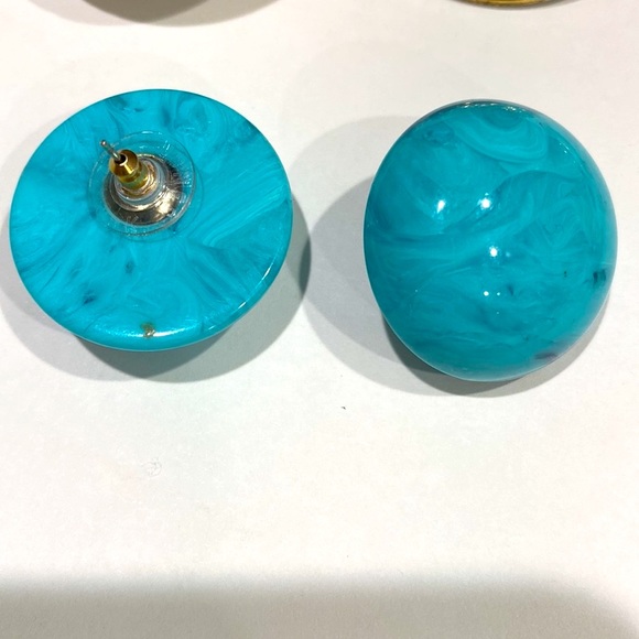 LOT OF 7 PAIR OF RETRO VINTAGE EARRINGS - Picture 6 of 10